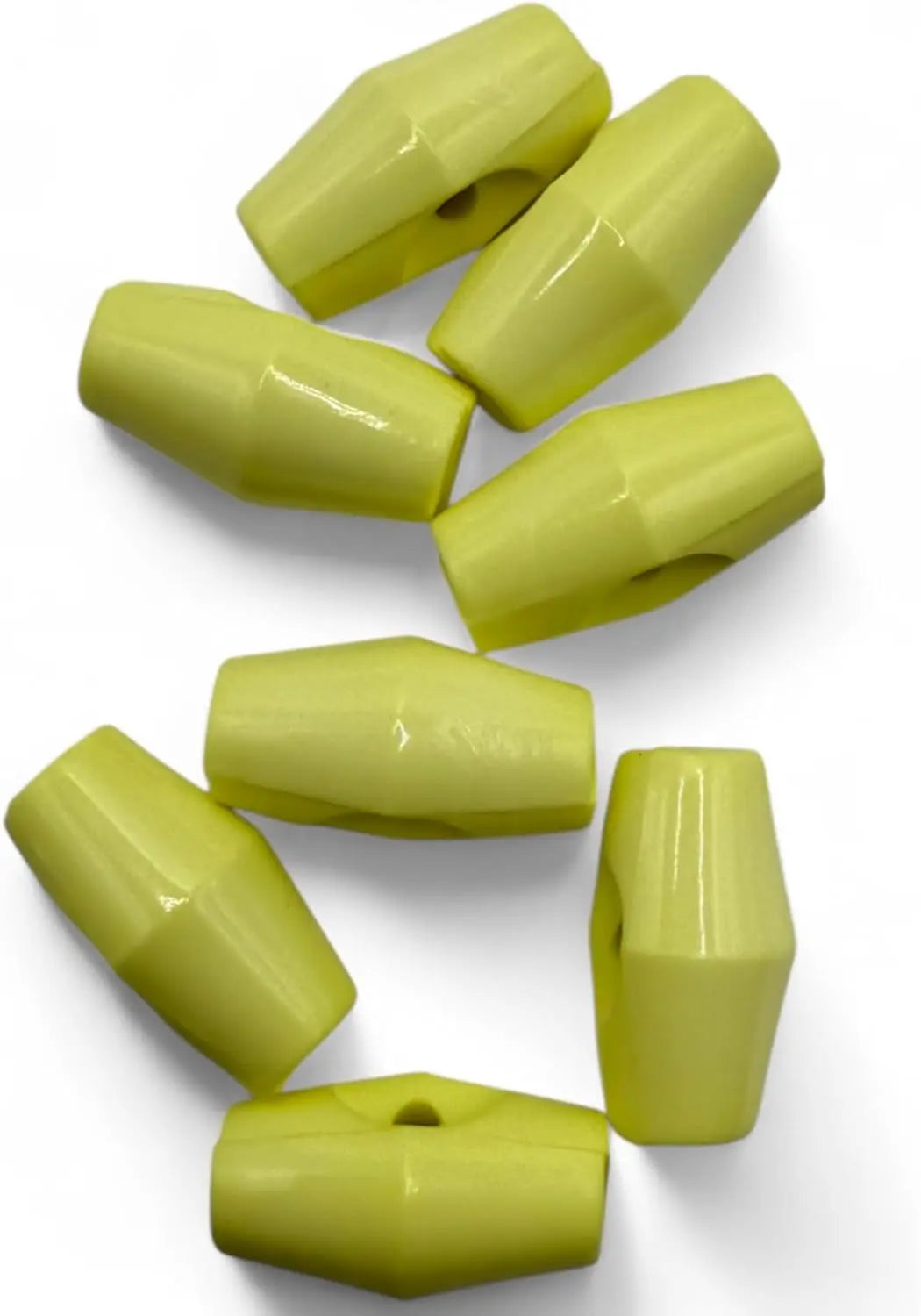 Baby Toggle Buttons, Plastic Duffle Fasteners, 19mm, Lemon, 6-Pack