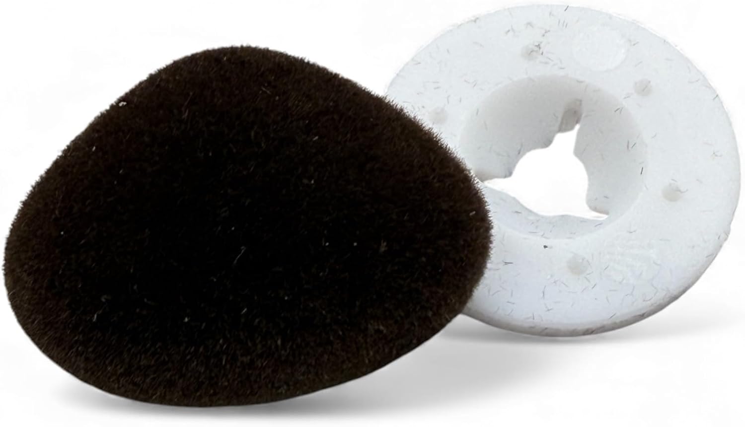 Brown Animal Nose for Teddy Bear and Soft Toy Making, 30mm, Flocked Detail, Plush Material (1)