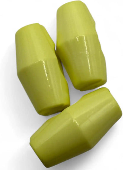 Baby Toggle Buttons, Plastic Duffle Fasteners, 19mm, Lemon, 6-Pack