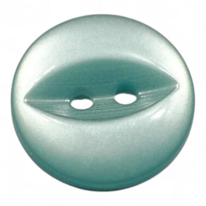 Fisheye Sewing Buttons, 11mm 14mm 16mm, 3 Sizes, Pack of 12, Multi-Colour (01 White, 11mm)