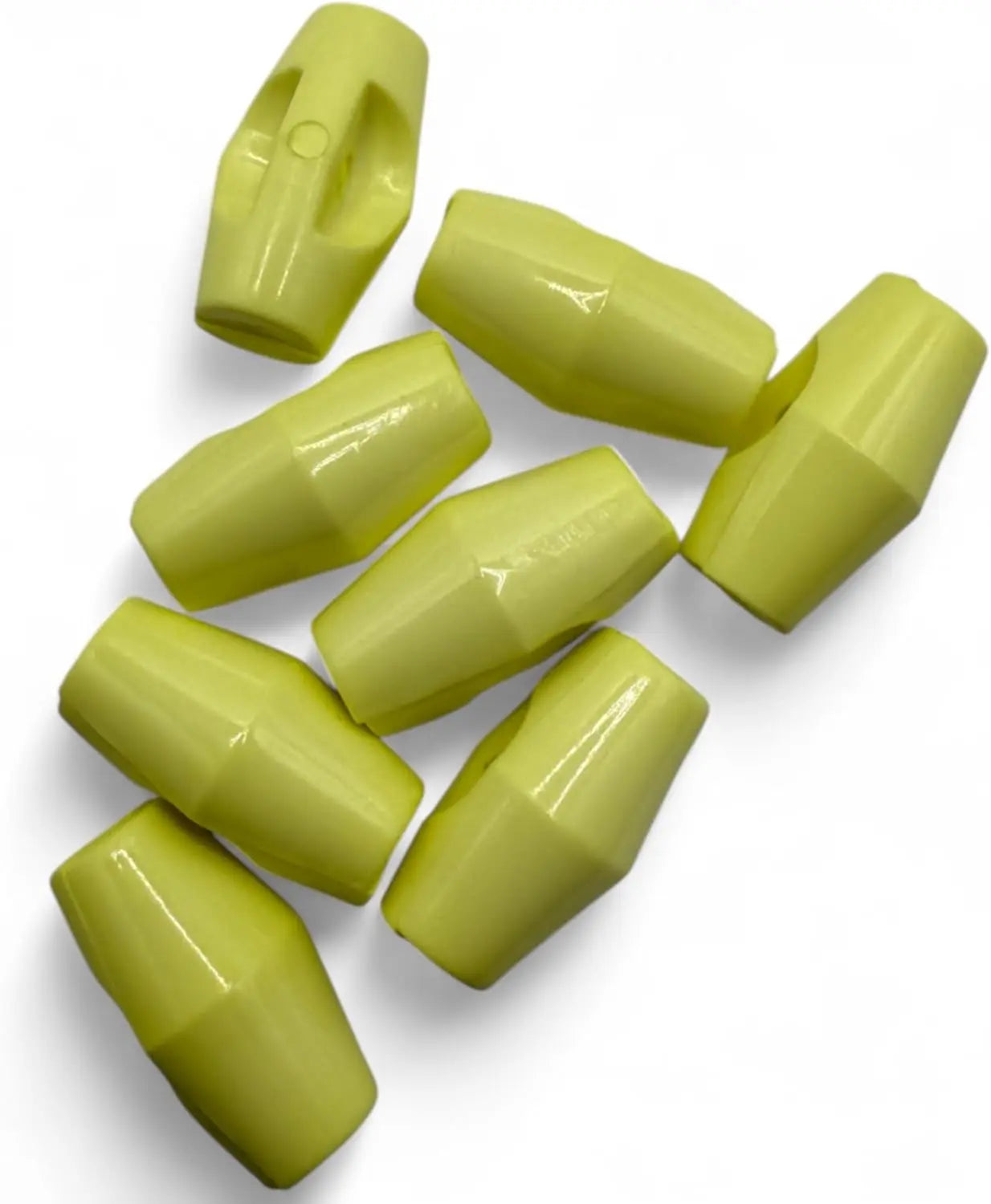 Baby Toggle Buttons, Plastic Duffle Fasteners, 19mm, Lemon, 6-Pack