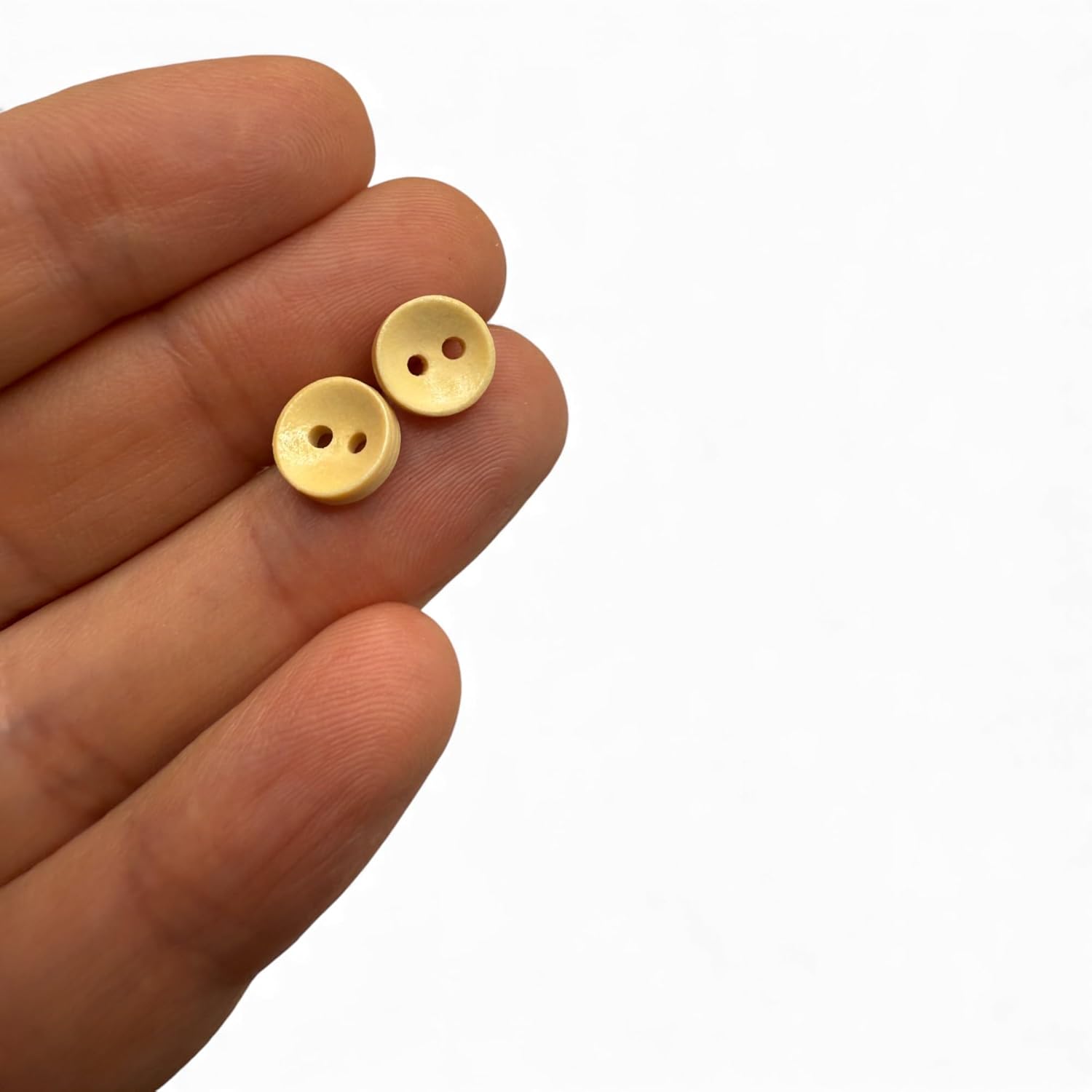 Wooden Sewing Buttons, Oval Shape, 9mm, Pack of 10, for Baby Cardigan