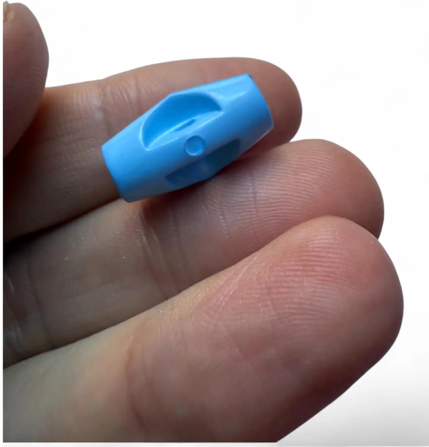 Baby Toggle Buttons, Blue Plastic Duffle Fasteners, 19mm, Pack of 6