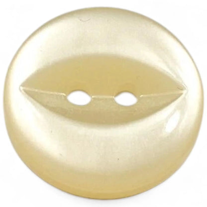 Fisheye Sewing Buttons, 11mm 14mm 16mm, 3 Sizes, Pack of 12, Multi-Colour (01 White, 11mm)