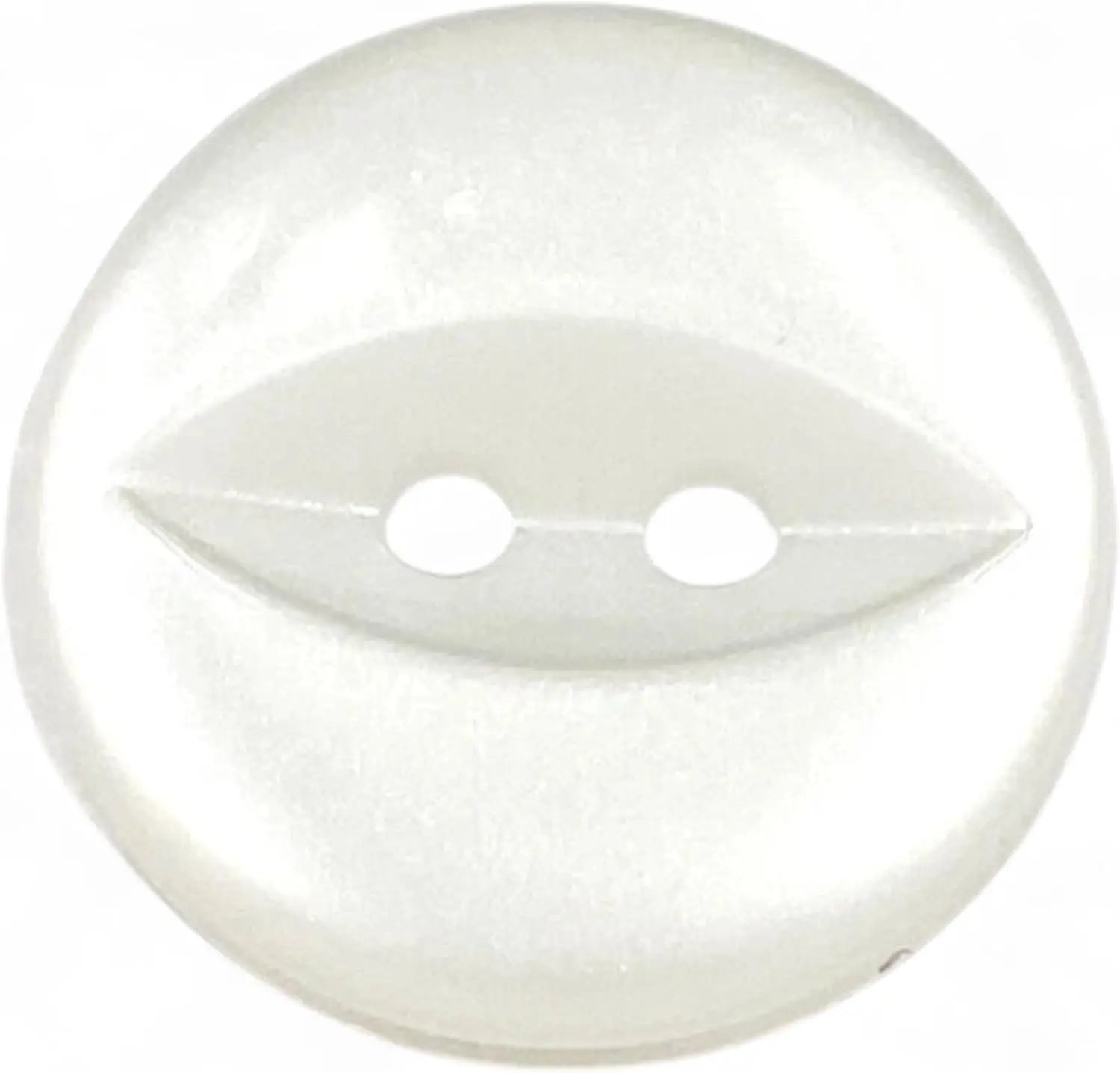 Fisheye Sewing Buttons, 11mm 14mm 16mm, 3 Sizes, Pack of 12, Multi-Colour (01 White, 11mm)