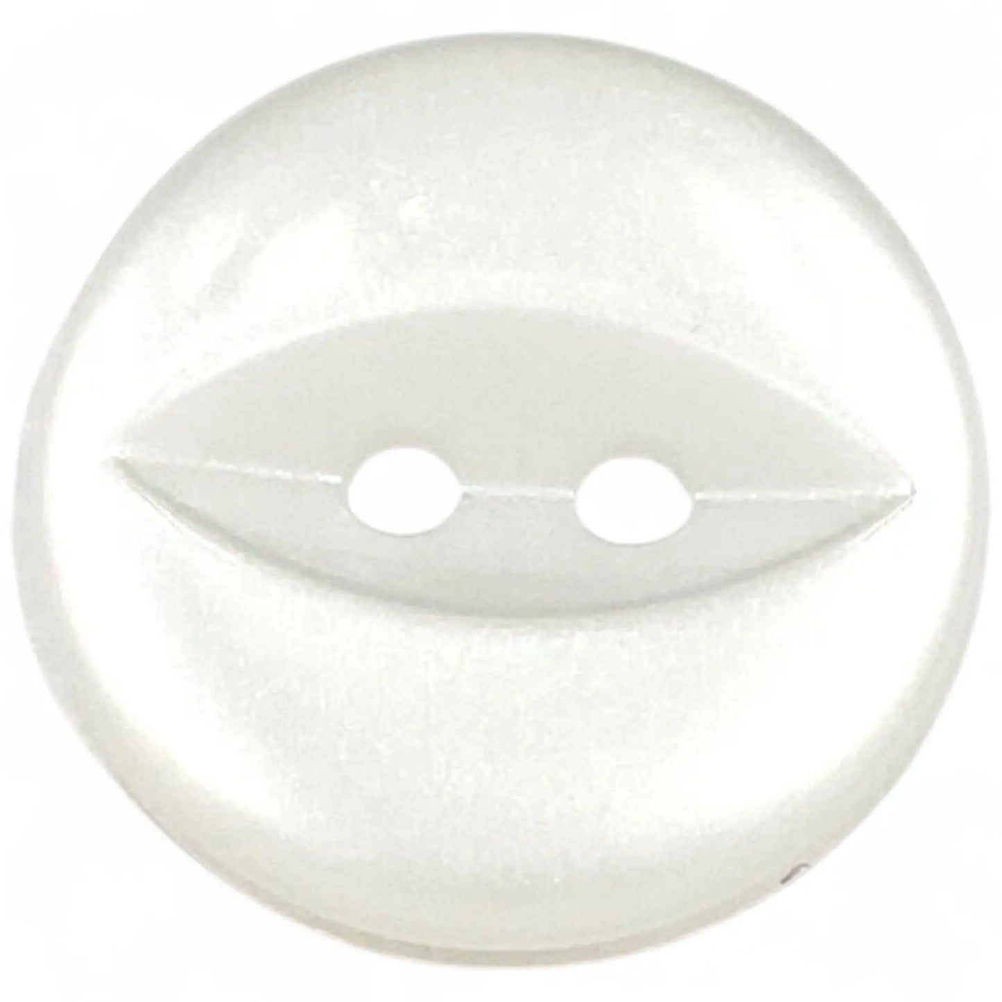 Fisheye Sewing Buttons, 11mm 14mm 16mm, 3 Sizes, Pack of 12, Multi-Colour (01 White, 11mm)