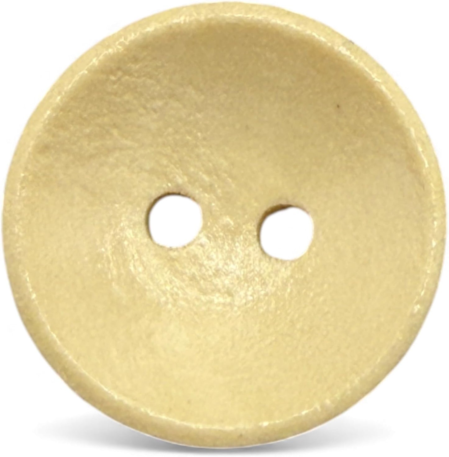 Wooden Sewing Buttons, Oval Shape, 2 Hole, Light Brown, 18mm, Pack of 10