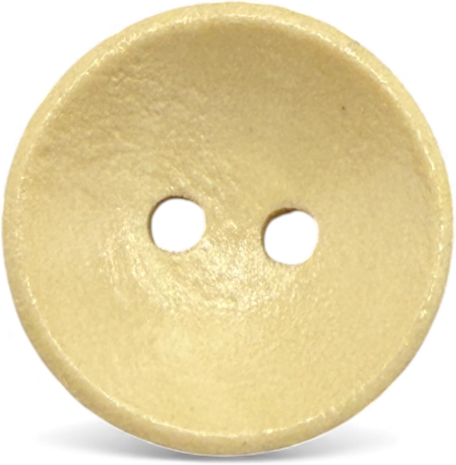 Wooden Sewing Buttons, Oval Shape, 2 Hole, Light Brown, 18mm, Pack of 10