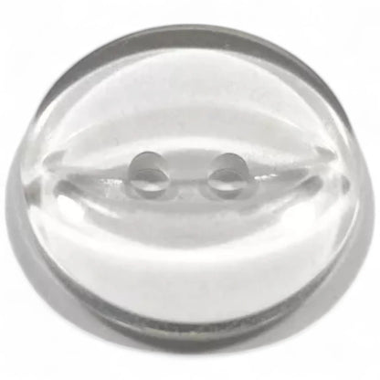 Fisheye Sewing Buttons, 11mm 14mm 16mm, 3 Sizes, Pack of 12, Multi-Colour (01 White, 11mm)