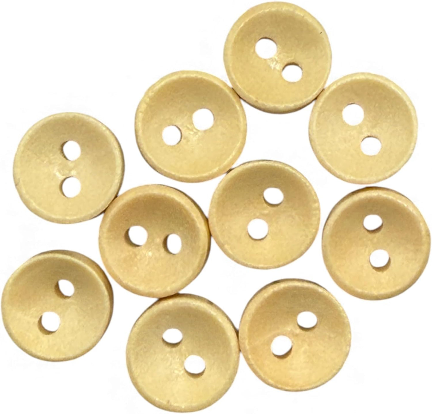 Wooden Sewing Buttons, Oval Shape, 9mm, Pack of 10, for Baby Cardigan