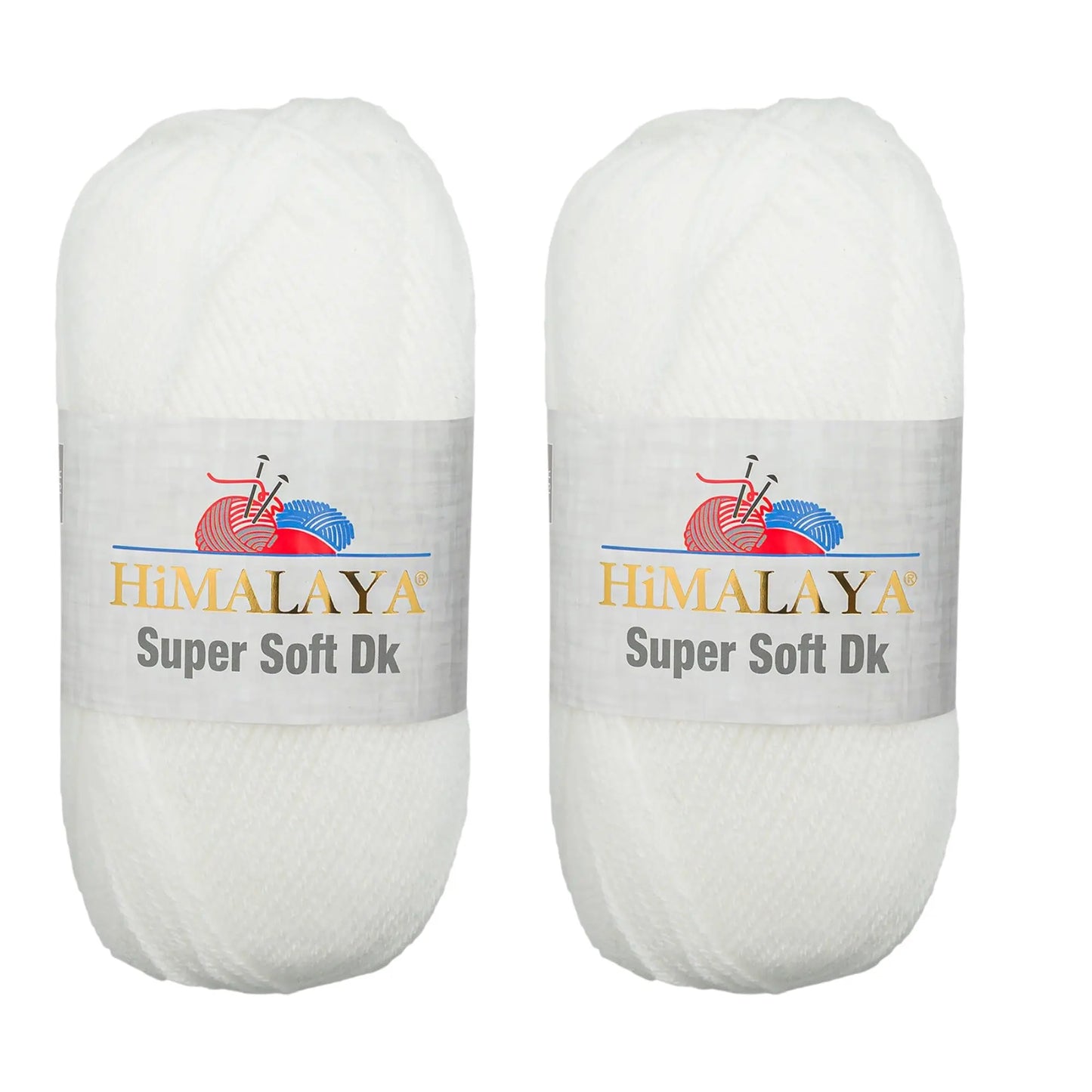 Himalaya Super Soft DK Wool Yarn for Knitting and Crochet, Baby Projects, 100g, 2 Skeins (Baby Pink)