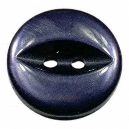 Fisheye Sewing Buttons, 11mm 14mm 16mm, 3 Sizes, Pack of 12, Multi-Colour (01 White, 11mm)