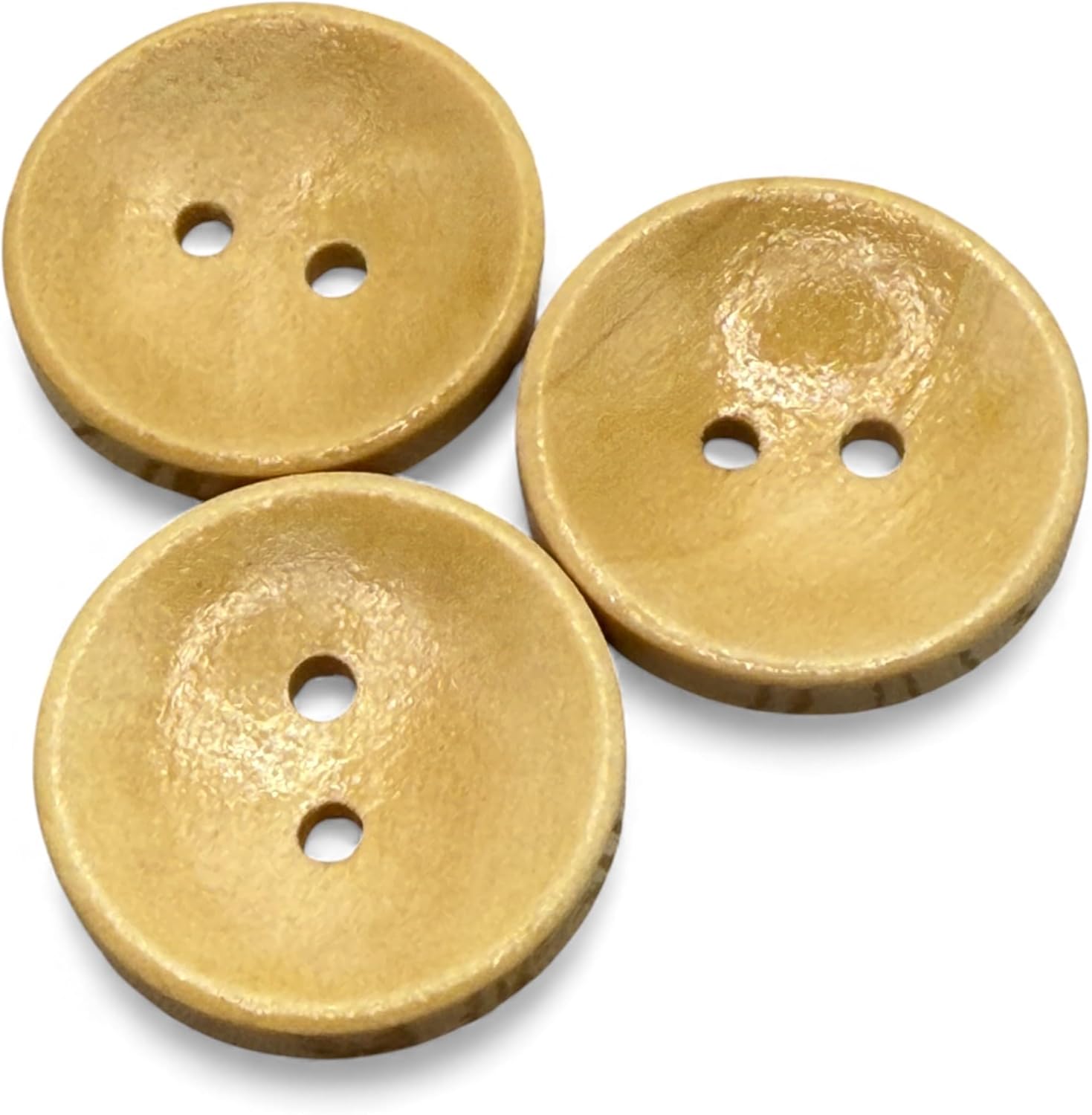 Wooden Buttons, 23mm Oval, 2 Hole, for Cardigan Knitting, Pack of 10