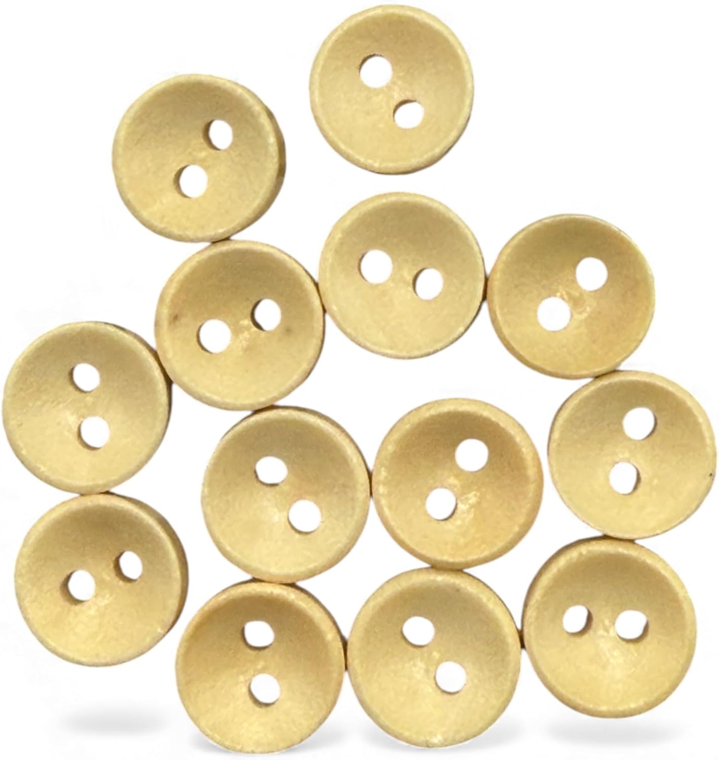Wooden Sewing Buttons, Oval Shape, 9mm, Pack of 10, for Baby Cardigan