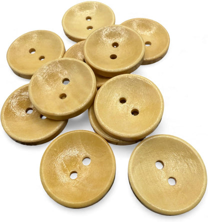 Wooden Buttons, 23mm Oval, 2 Hole, for Cardigan Knitting, Pack of 10