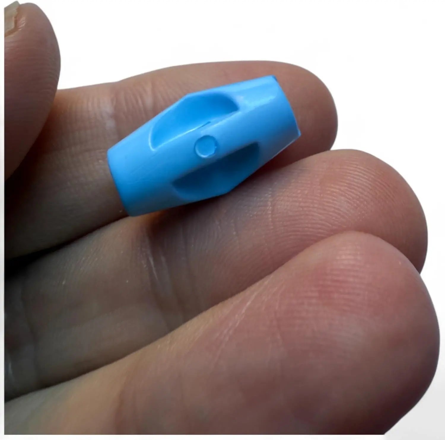 Baby Toggle Buttons, Blue Plastic Duffle Fasteners, 19mm, Pack of 6