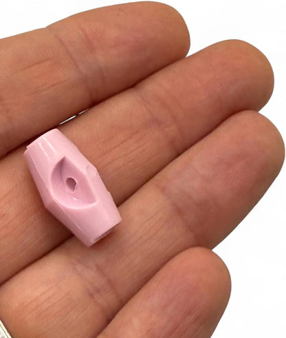 Toggle Buttons for Baby Clothing, Pink Plastic Duffle Fasteners, 19mm, 6-Pack