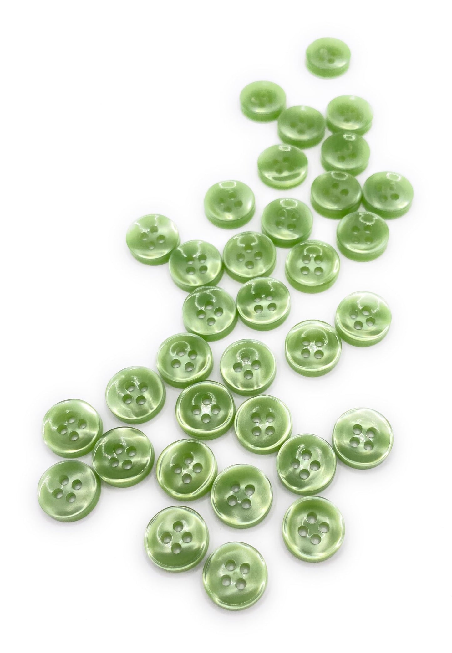 KnitForLess Green 11mm Buttons 4 Hole Baby Cardigans Shirt Knitting Sewing Plastic