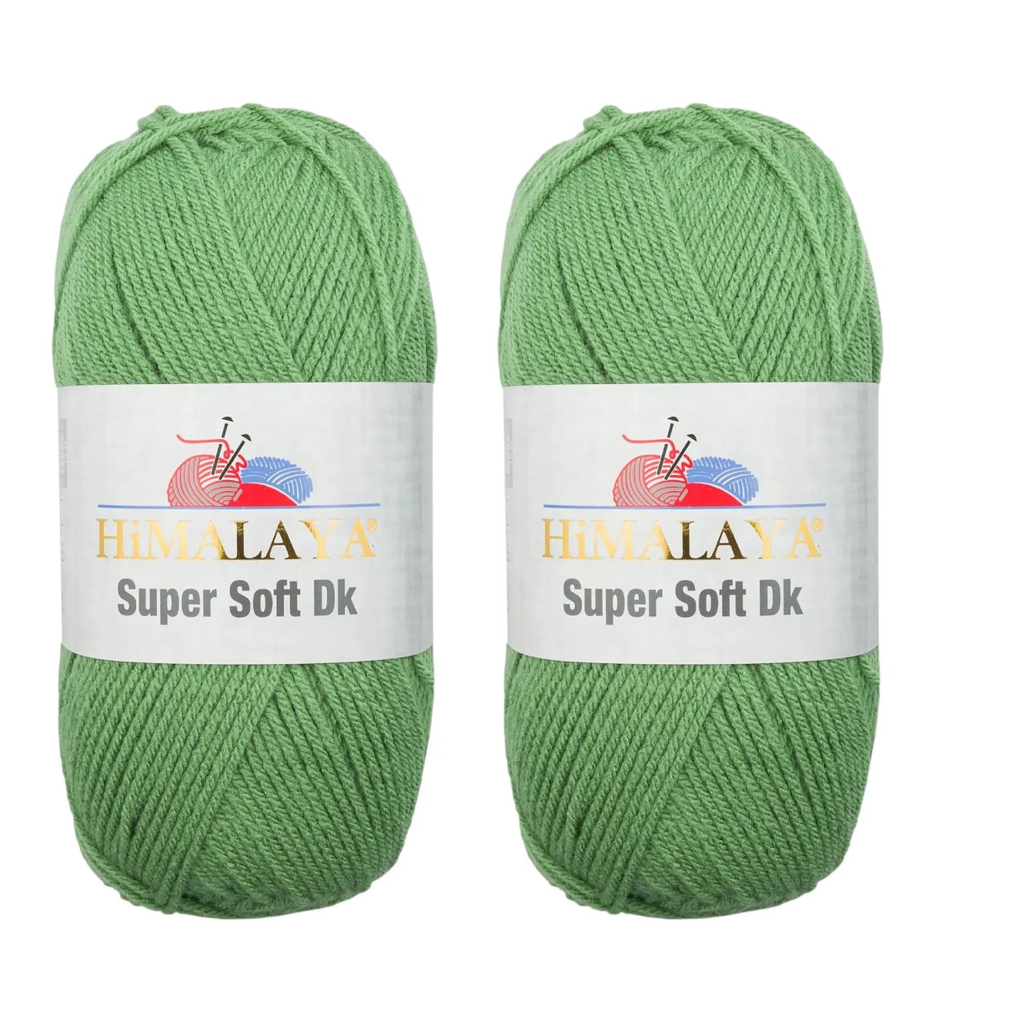 Himalaya Super Soft DK Wool Yarn for Knitting and Crochet, Baby Projects, 100g, 2 Skeins (Baby Pink)