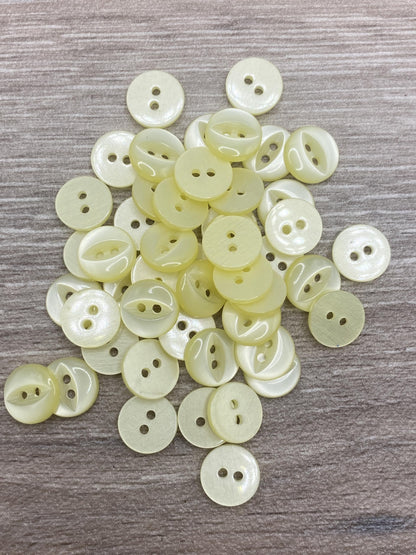 KnitForLess 100Pcs 11mm Fisheye Buttons Polyester Baby Cardigans Knitting Sewing