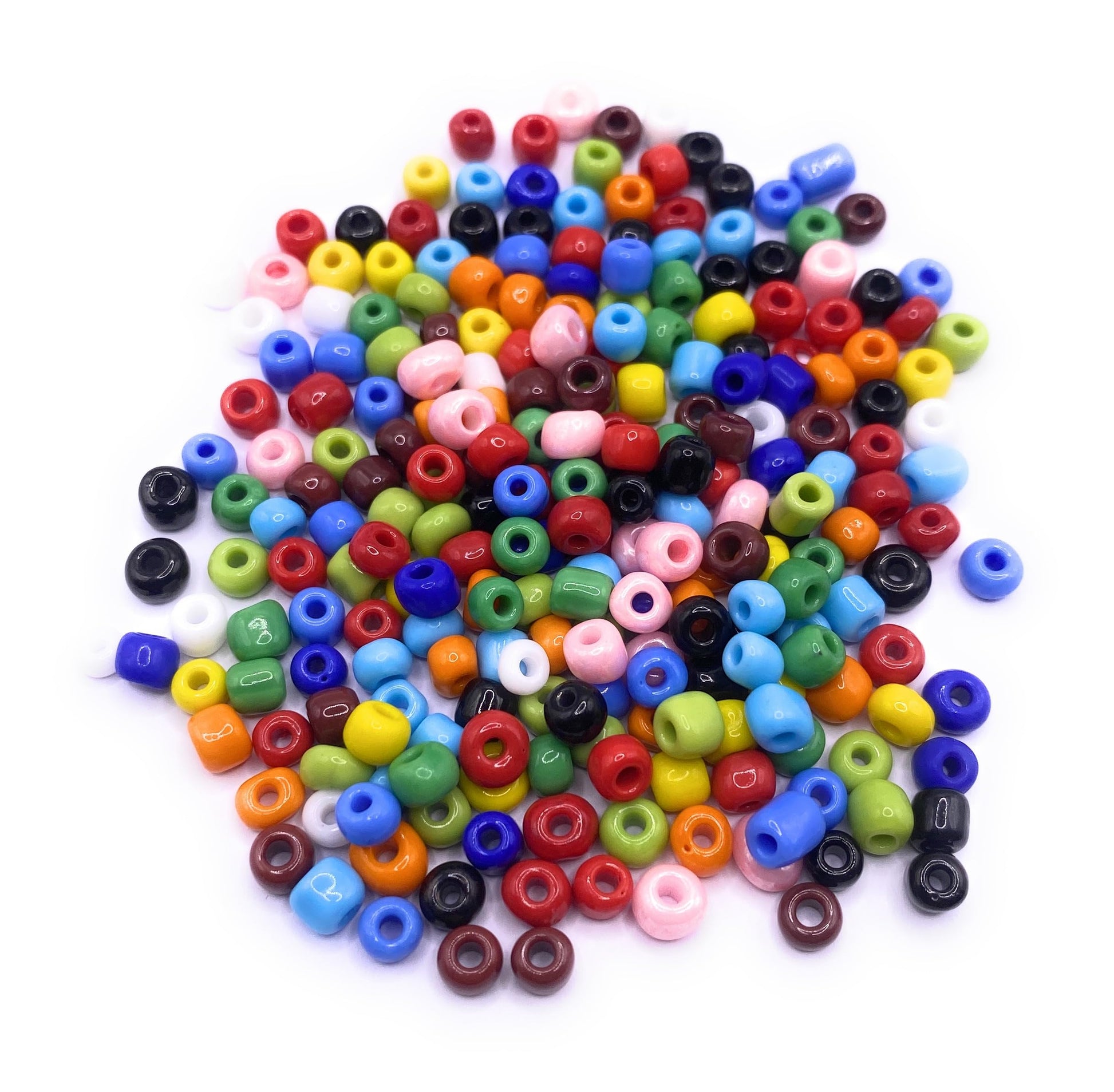 KnitForLess 6/0 100g 4mm Mixed Glass Seed Beads Opaque Many Colours Crafts Bracelet Necklace Earring Jewelry Making DIY
