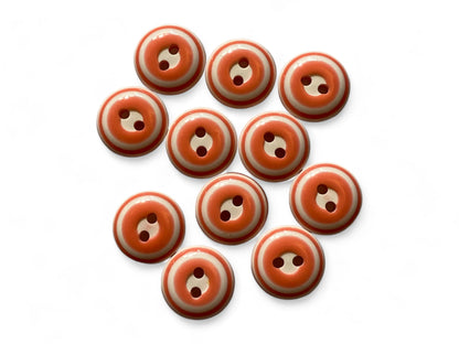Resin Baby Knitting Buttons 12.5mm 2 Hole 8 Colours Sewing Cardigan Pack of 10