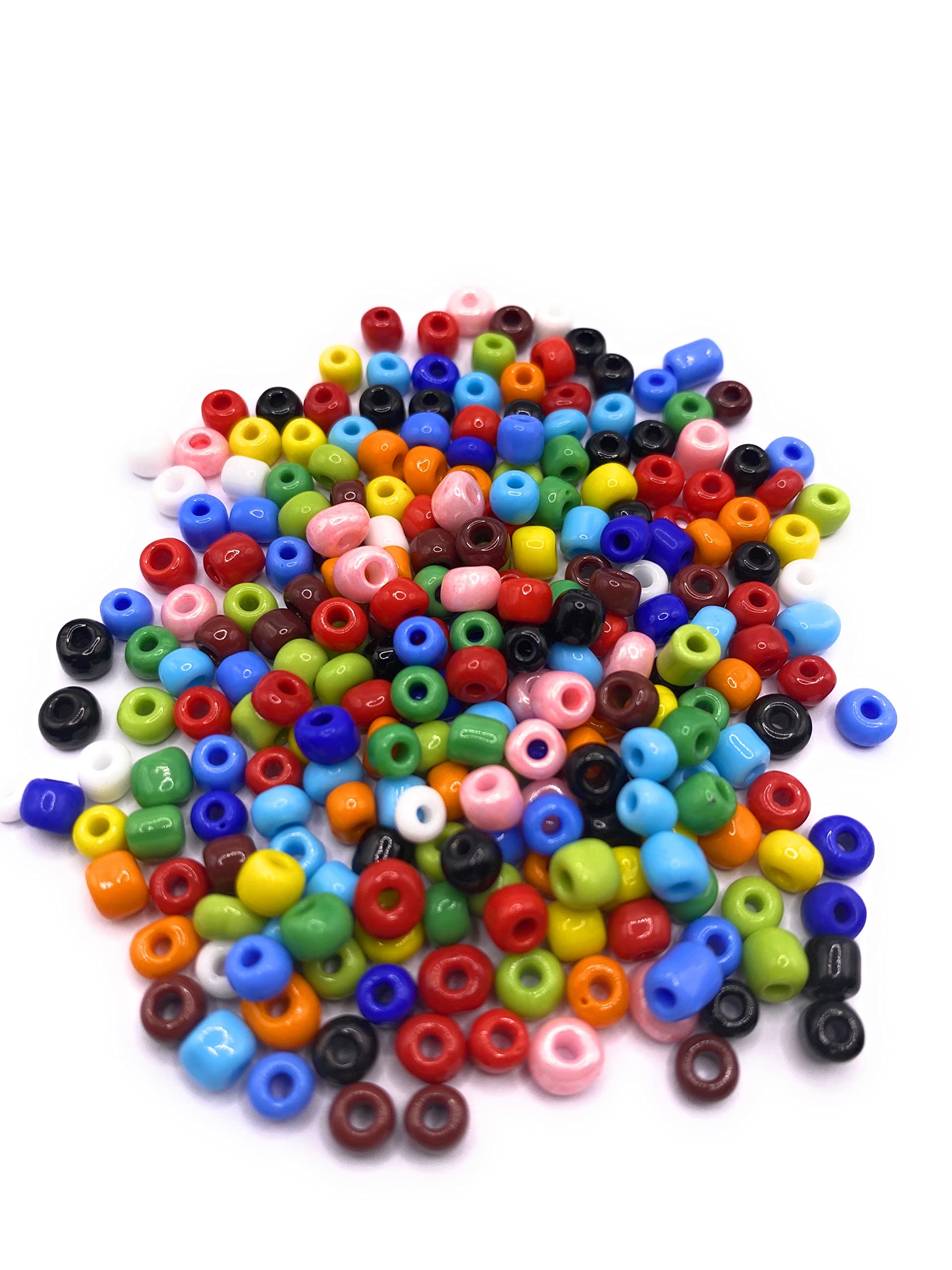 KnitForLess 6/0 50g 4mm Mixed Glass Seed Beads Opaque Many Colours Craft Bracelet Necklace Earrings Jewelry Making DIY