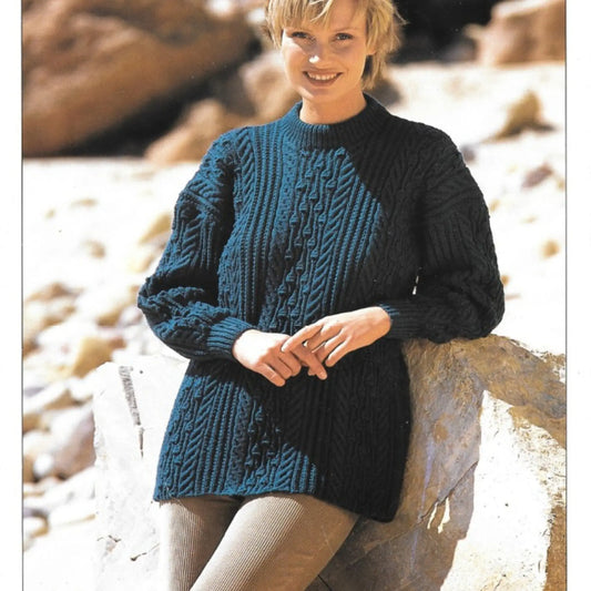 Hayfield Dk Sweater 4456 Kitting Pattern Digital Download Pdf KnitForLess