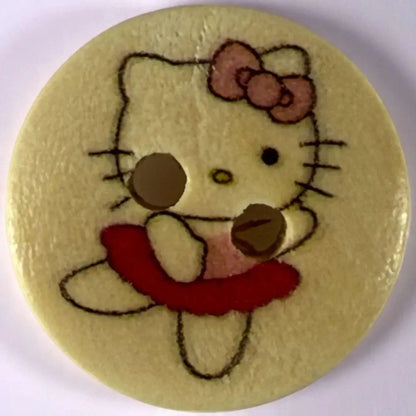 Hello Kitty button.