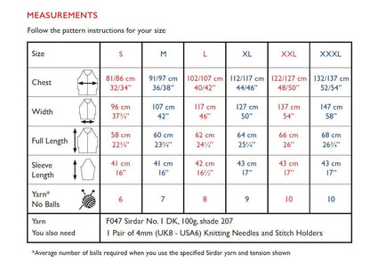Oversized Garter Stitch Sweater Knitting Pattern: Wide Neck, Dropped Shoulder (PDF Download) KnitForLess