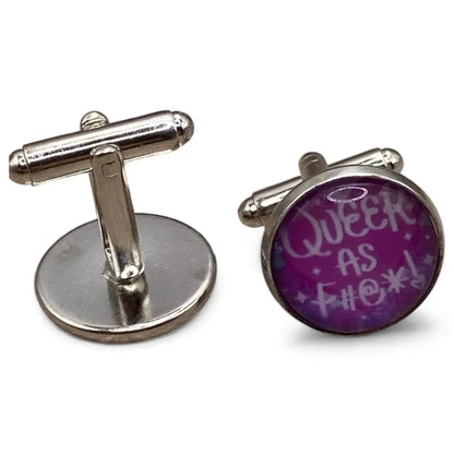 Pair of silver cufflinks.