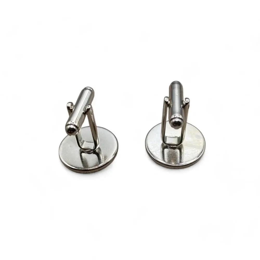 Pair of silver cufflinks.