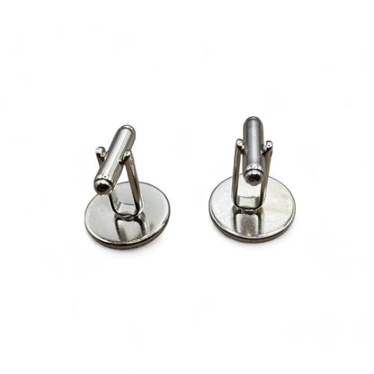 Pair of silver cufflinks.