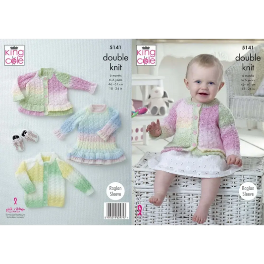 Knitted baby clothes pattern.