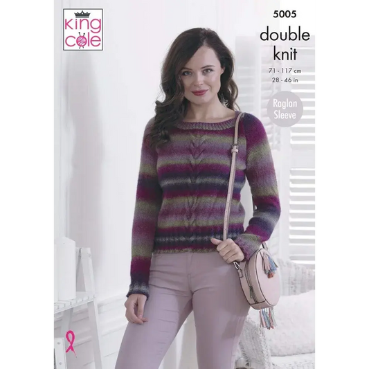 Striped knitted sweater.