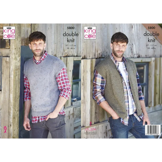 Knitted vest pattern.