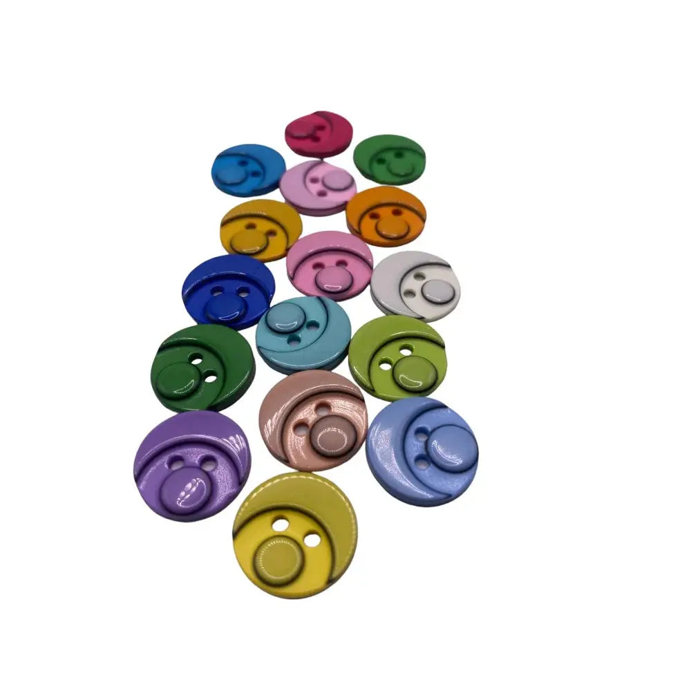 Colorful novelty buttons.