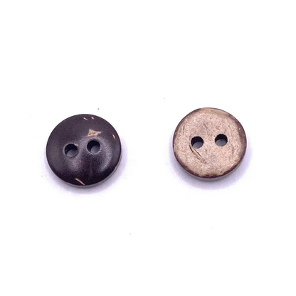 Two-hole coconut buttons.