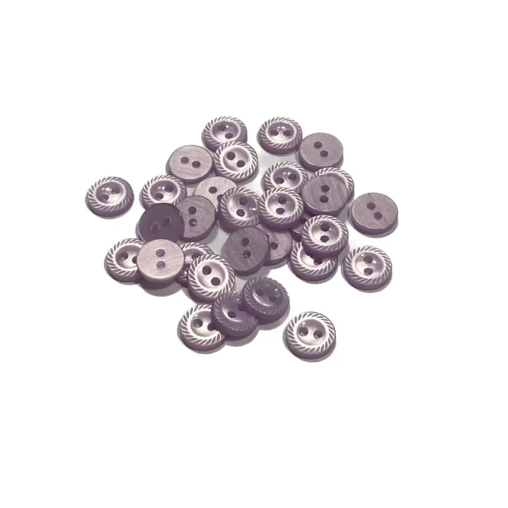 Pile of two-hole buttons.