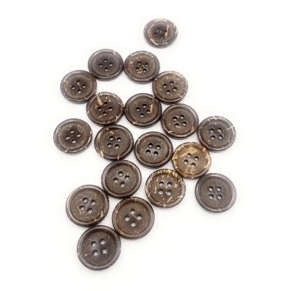 Brown coconut shell buttons.