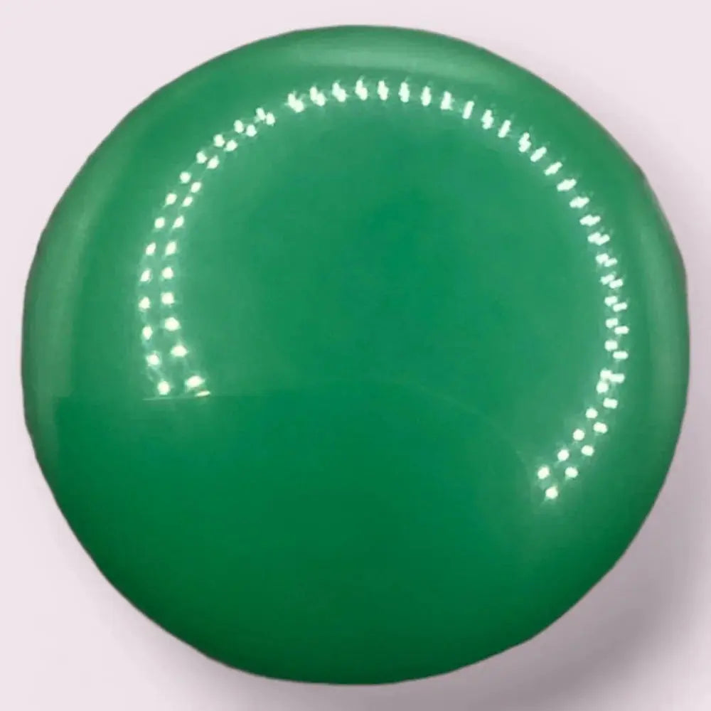 Glossy green button.