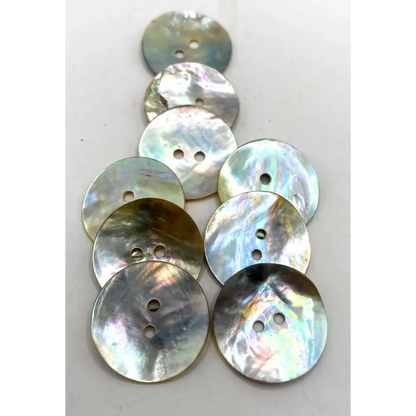 Mother-of-pearl buttons.