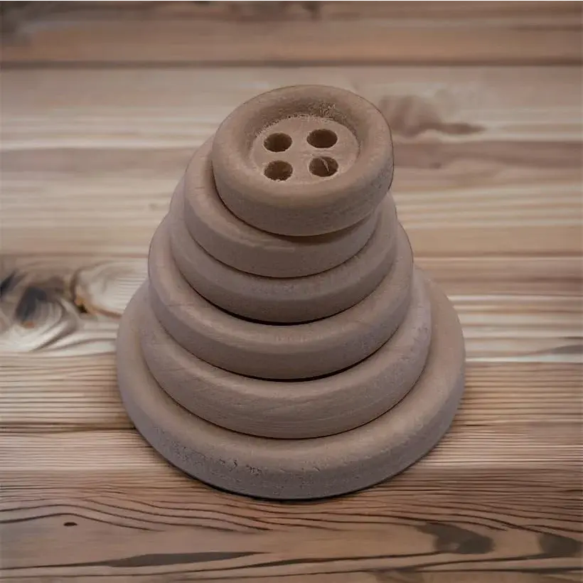 Wooden stacking toy.
