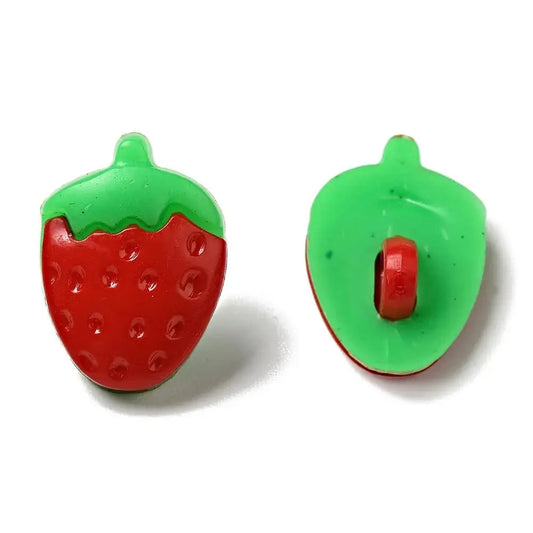 Two strawberry-shaped buttons.