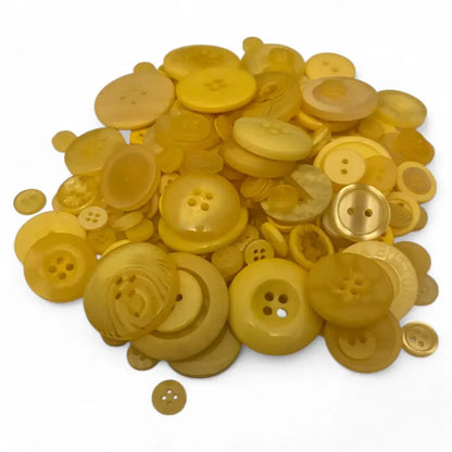 Pile of yellow buttons.