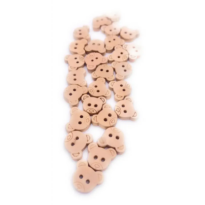 Teddy bear shaped buttons.