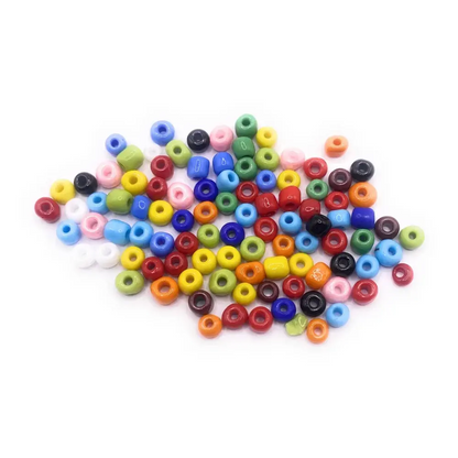 Colorful seed beads.