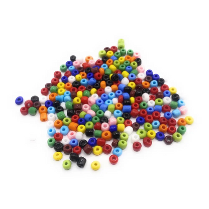 Colorful seed beads.