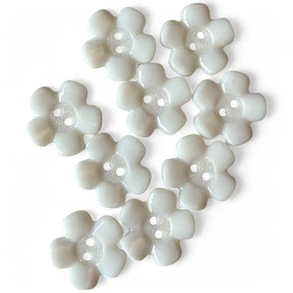 White flower-shaped buttons.