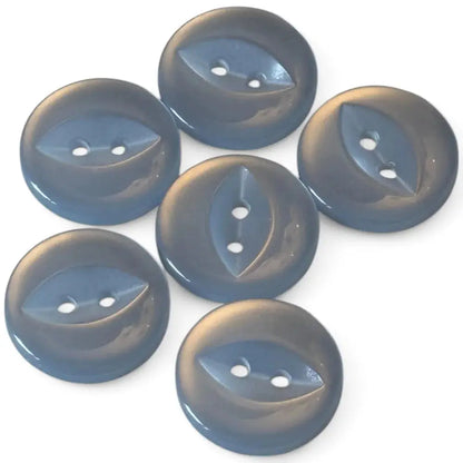 Gray round buttons with leaf-shaped design.
